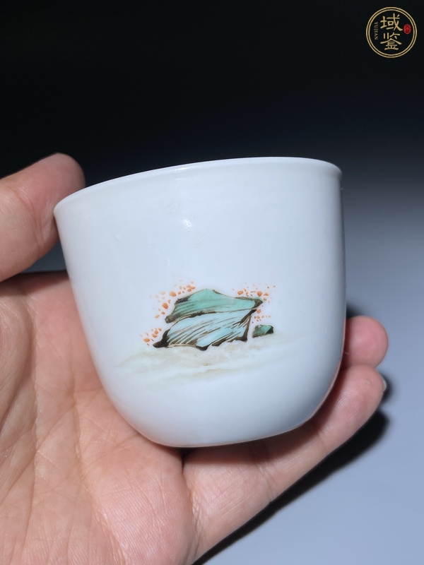古玩陶瓷粉彩杯真品鑒賞圖