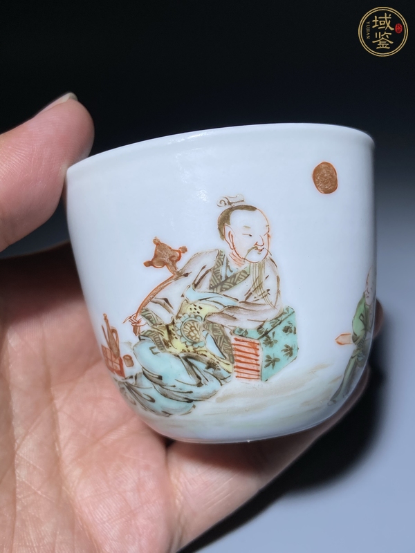 古玩陶瓷粉彩杯真品鑒賞圖