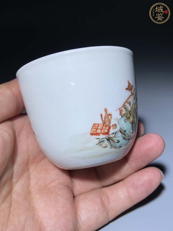 古玩陶瓷粉彩杯真品鑒賞圖