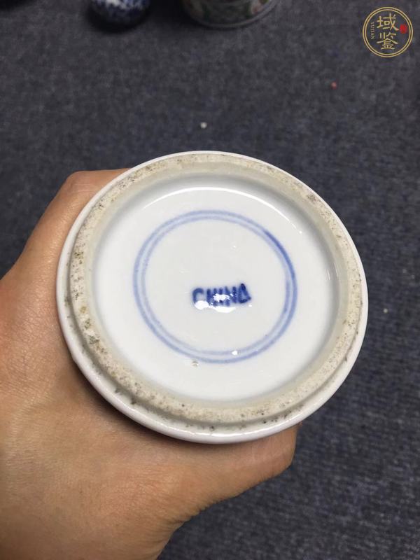 古玩陶瓷青花留白冰梅紋觀音瓶真品鑒賞圖
