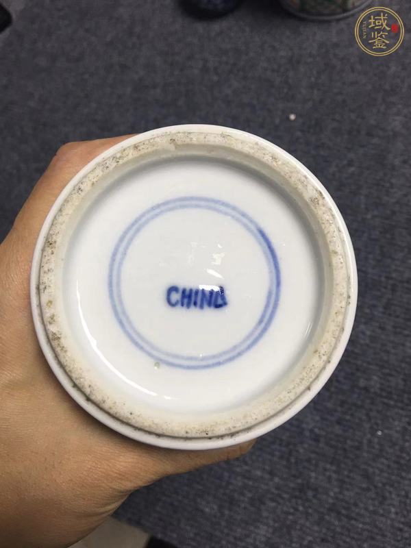 古玩陶瓷青花留白冰梅紋觀音瓶真品鑒賞圖