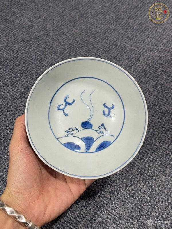 古玩陶瓷靑花龍紋碗真品鑒賞圖