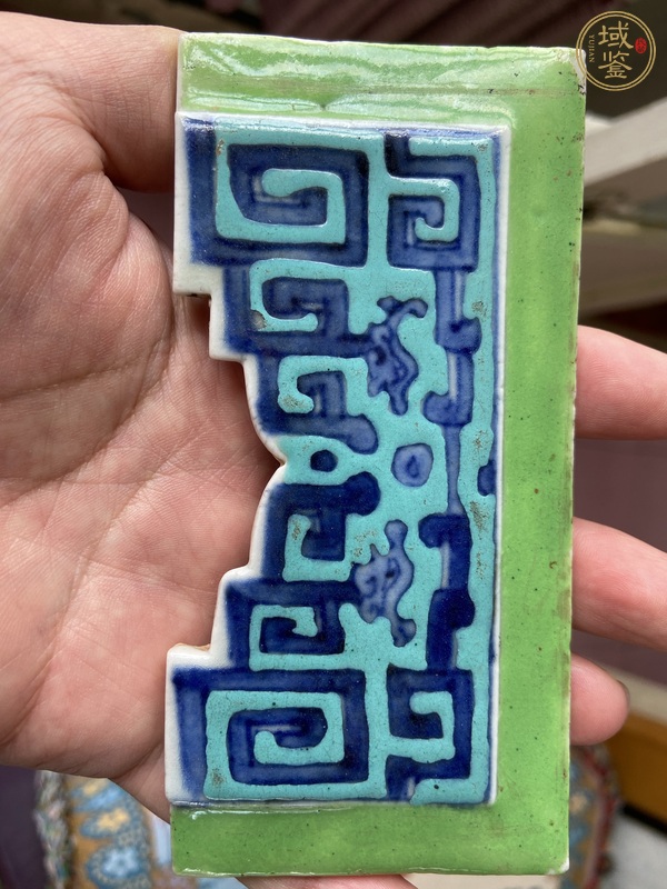古玩陶瓷龍紋瓷板畫真品鑒賞圖