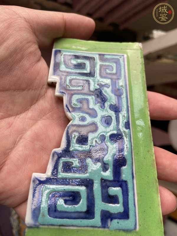 古玩陶瓷龍紋瓷板畫真品鑒賞圖