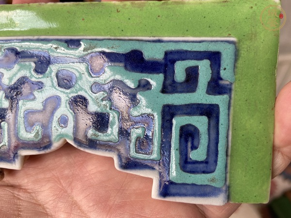 古玩陶瓷龍紋瓷板畫真品鑒賞圖