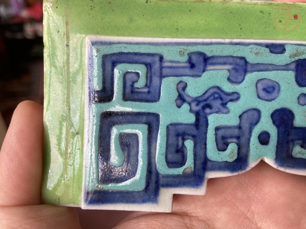 古玩陶瓷龍紋瓷板畫真品鑒賞圖