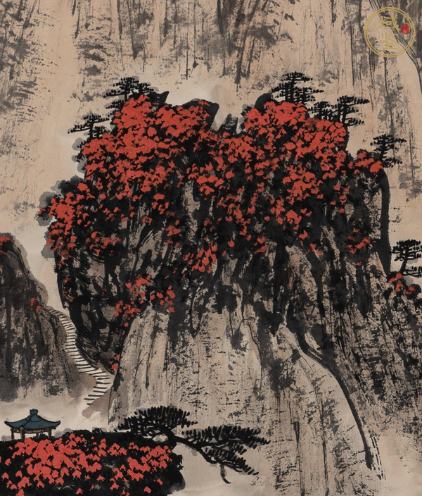 古玩字畫大井山色真品鑒賞圖
