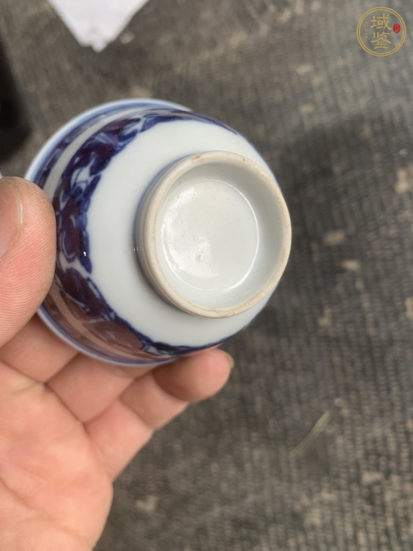 古玩陶瓷青花夔龍紋杯真品鑒賞圖