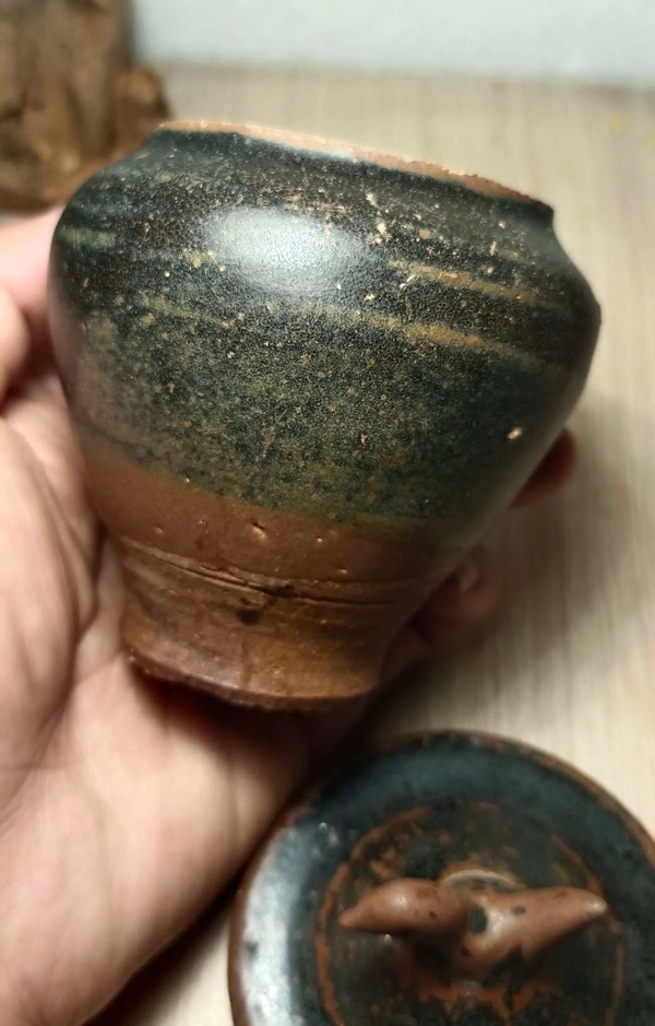 古玩陶瓷南宋.贛州窯飛鳥(niǎo)罐 (館藏級(jí))拍賣(mài)，當(dāng)前價(jià)格999元