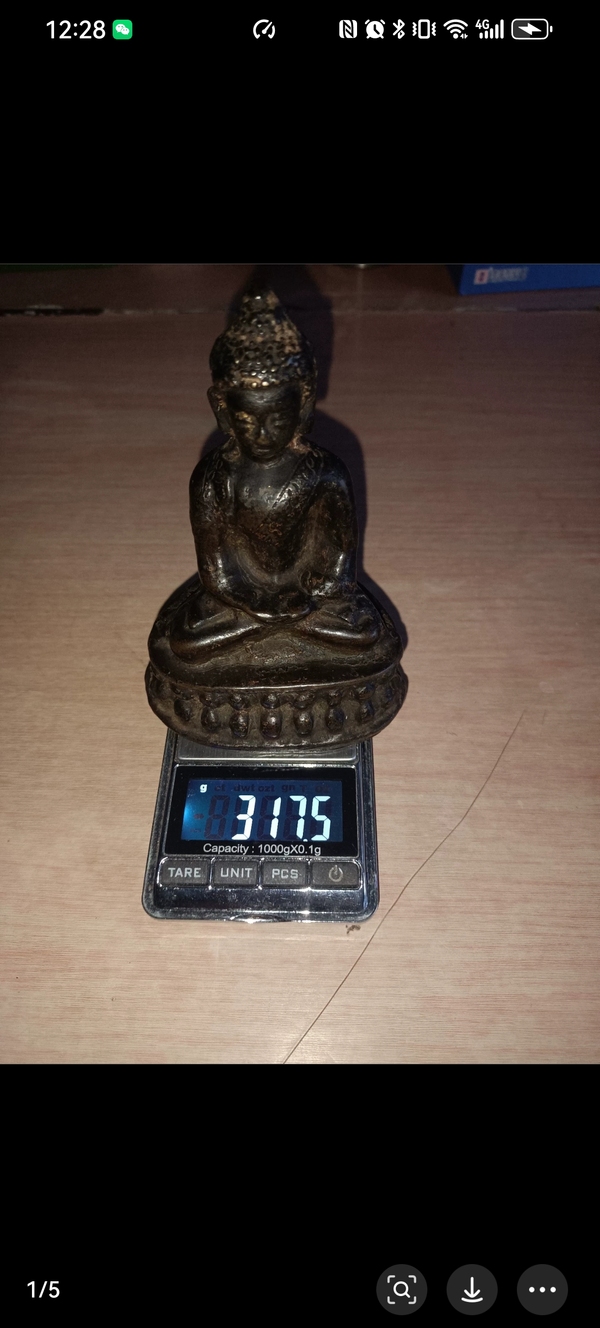 古玩銅器明代釋迦摩尼佛造像拍賣，當(dāng)前價格12800元