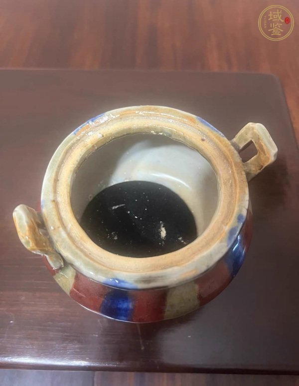 古玩陶瓷三陽(yáng)開泰三足爐真品鑒賞圖
