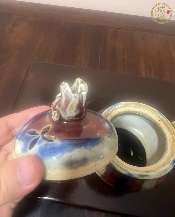 古玩陶瓷三陽(yáng)開泰三足爐真品鑒賞圖