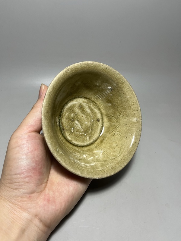 古玩陶瓷北宋金村窯刻花紋碗拍賣,當(dāng)前價(jià)格800元