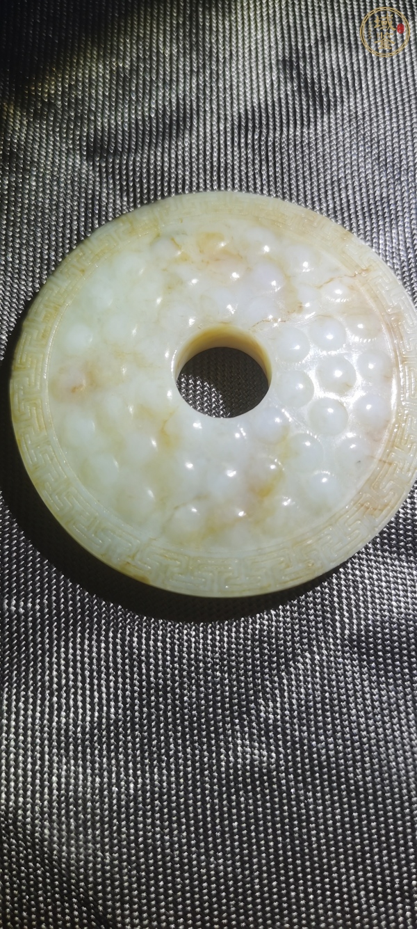古玩玉器和田玉雕“乳釘紋璧”真品鑒賞圖