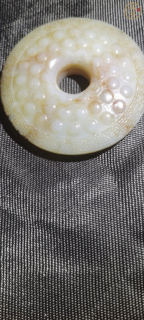 古玩玉器和田玉雕“乳釘紋璧”真品鑒賞圖