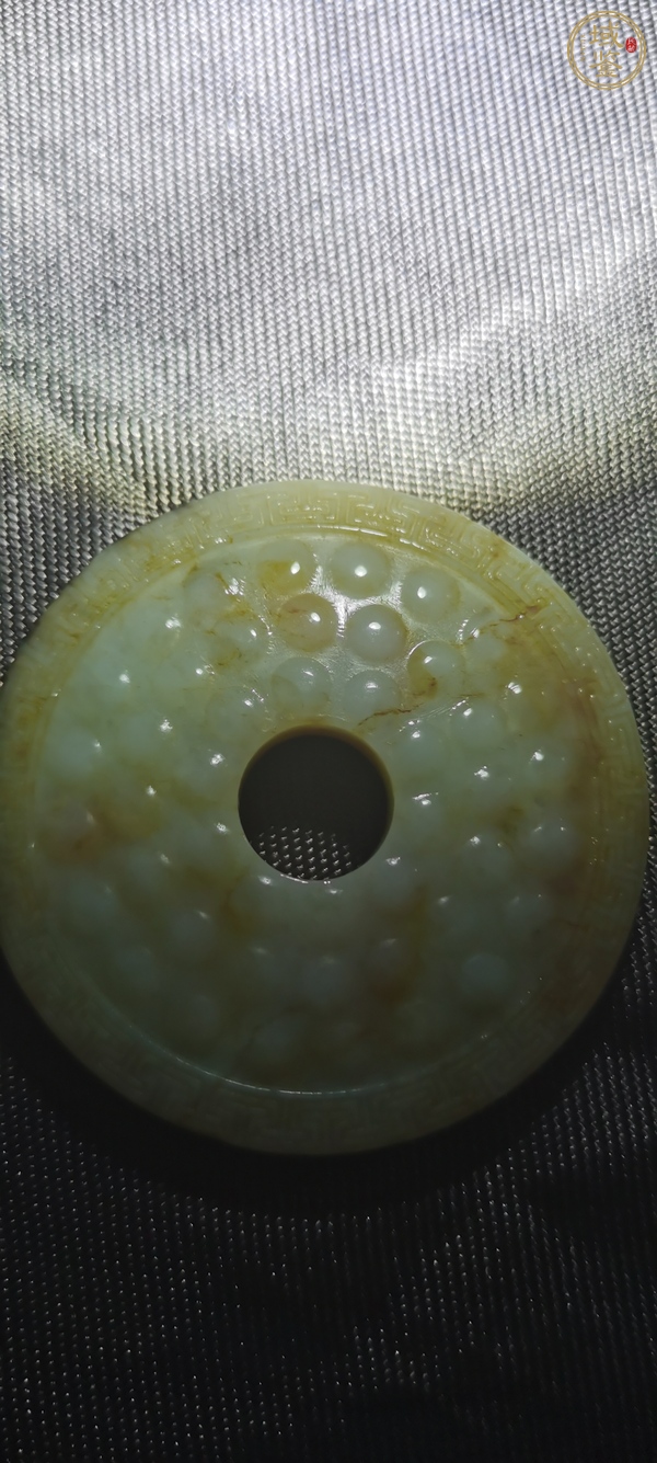 古玩玉器和田玉雕“乳釘紋璧”真品鑒賞圖