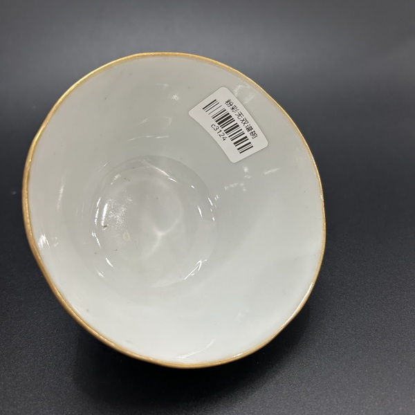 古玩陶瓷清同治粉彩無雙譜人物花口杯拍賣,當前價格5800元
