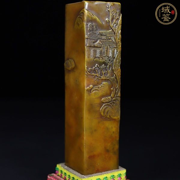 古玩玉器壽山石雕“人物故事”印章真品鑒賞圖