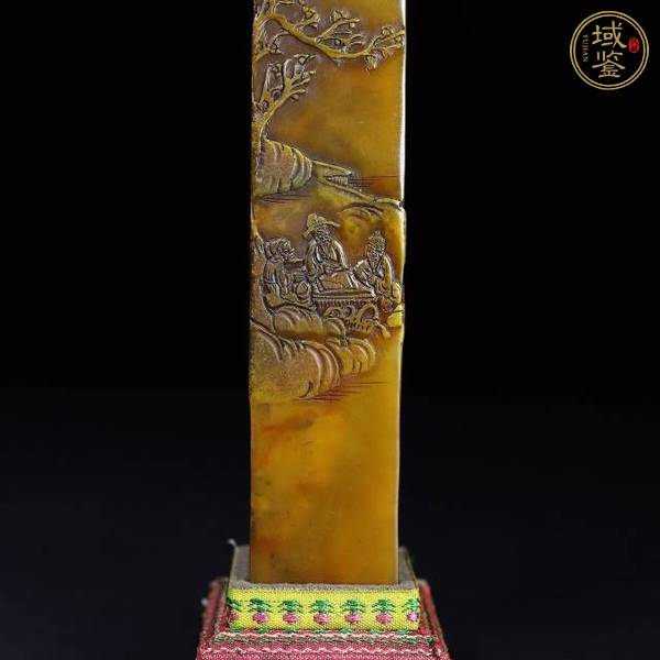 古玩玉器壽山石雕“人物故事”印章真品鑒賞圖