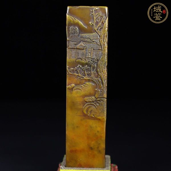 古玩玉器壽山石雕“人物故事”印章真品鑒賞圖