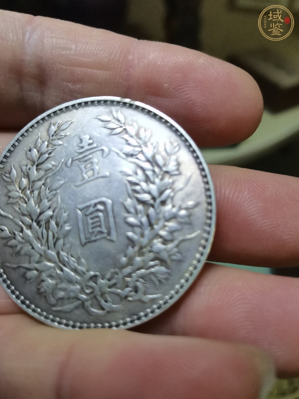 古玩錢幣中華民國三年袁像壹圓銀幣真品鑒賞圖