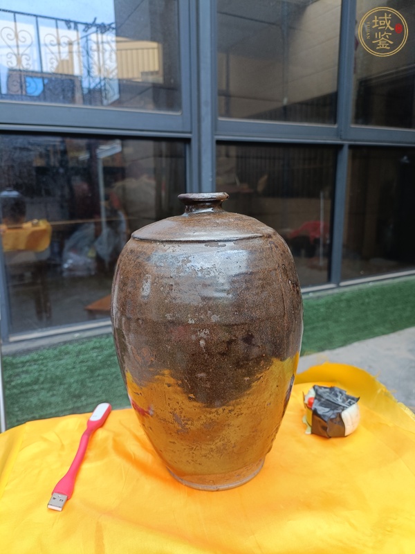 古玩陶瓷黑釉梅瓶真品鑒賞圖