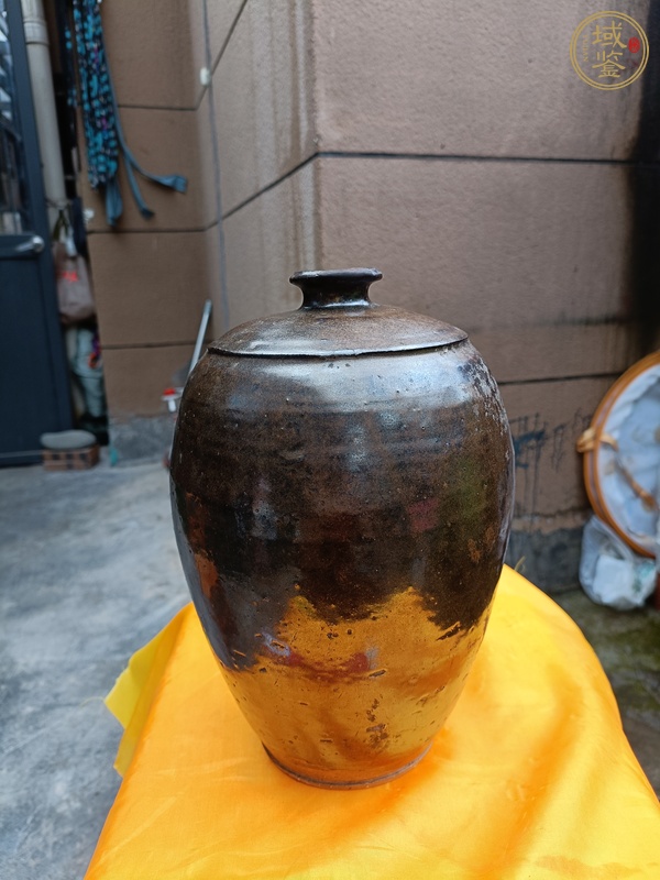 古玩陶瓷黑釉梅瓶真品鑒賞圖
