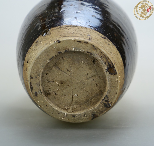 古玩陶瓷黑釉梅瓶真品鑒賞圖