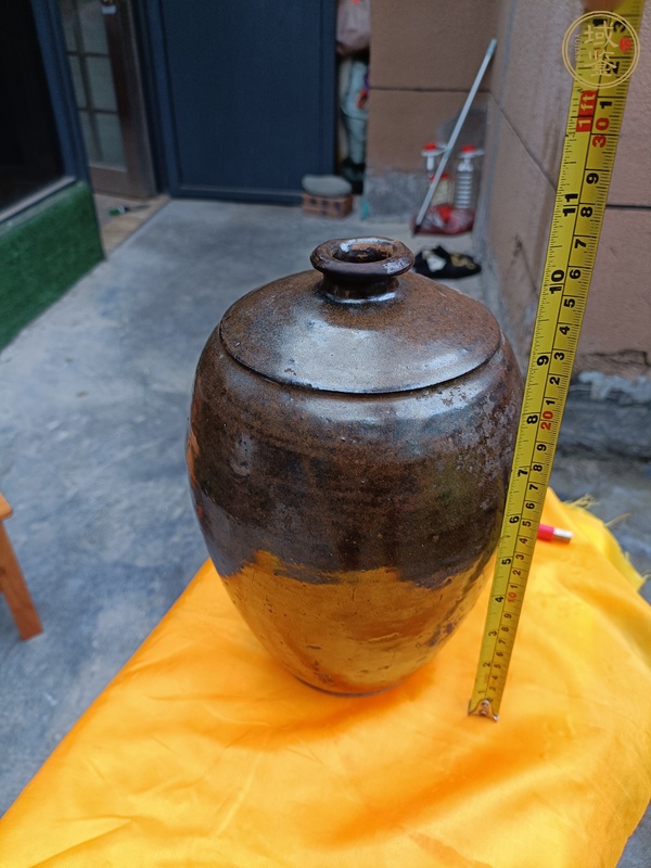 古玩陶瓷黑釉梅瓶真品鑒賞圖