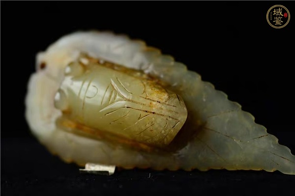 古玩玉器岫巖玉蟬型佩真品鑒賞圖