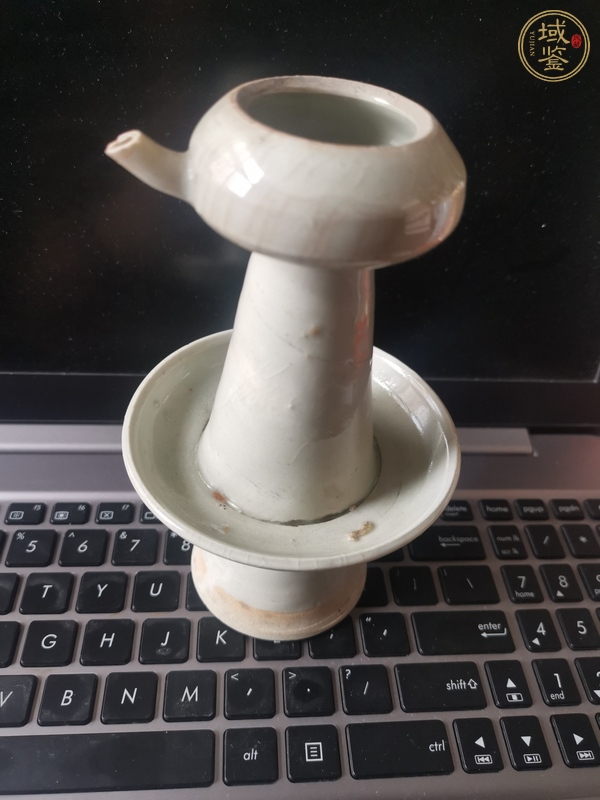 古玩陶瓷德化白瓷燭臺真品鑒賞圖