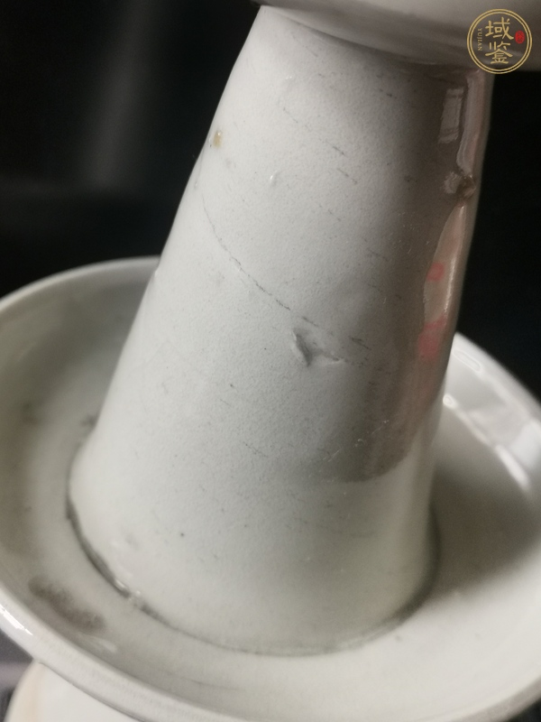 古玩陶瓷德化白瓷燭臺真品鑒賞圖
