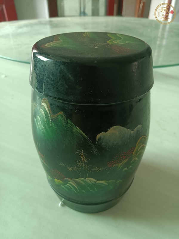 古玩雜項茶葉罐真品鑒賞圖