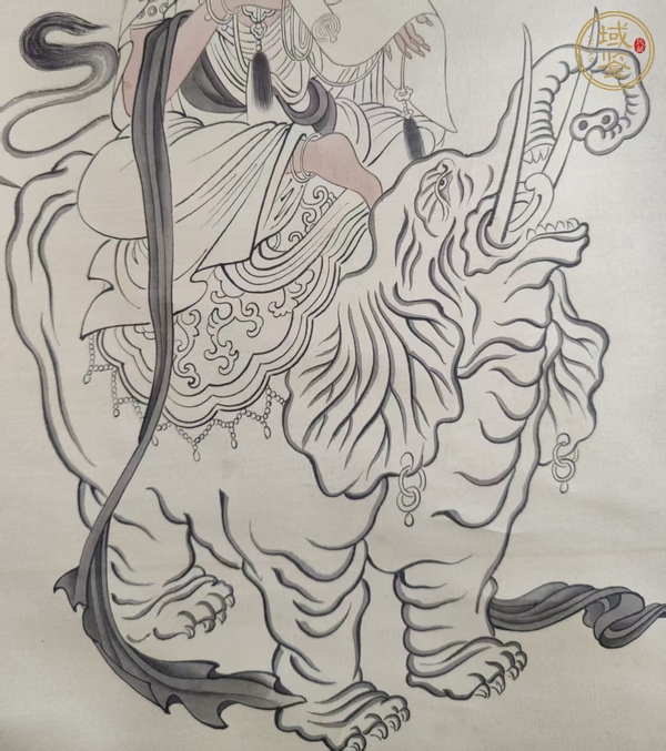 古玩字畫(huà)南無(wú)普賢菩薩真品鑒賞圖