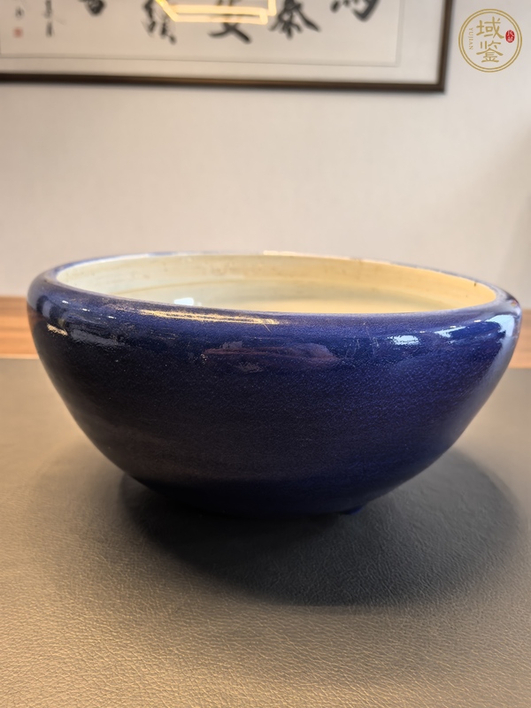 古玩陶瓷霽藍釉香爐真品鑒賞圖