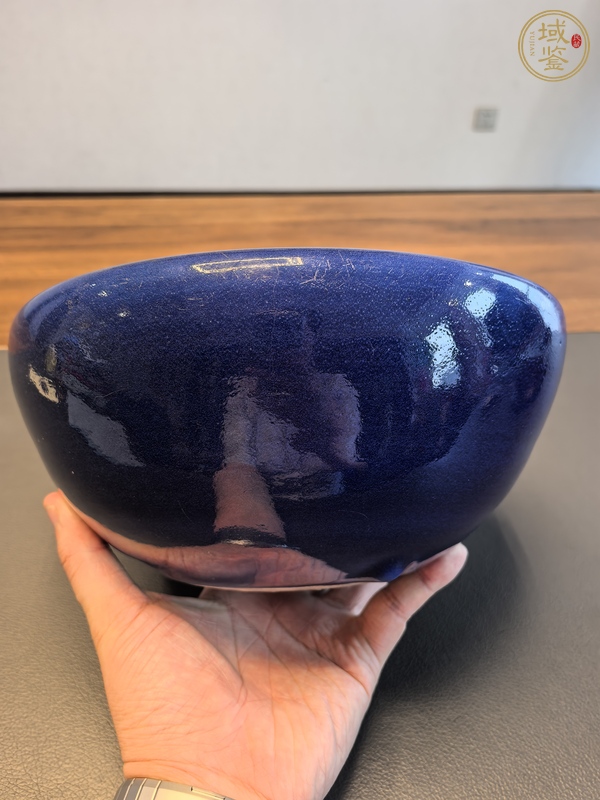 古玩陶瓷霽藍釉香爐真品鑒賞圖