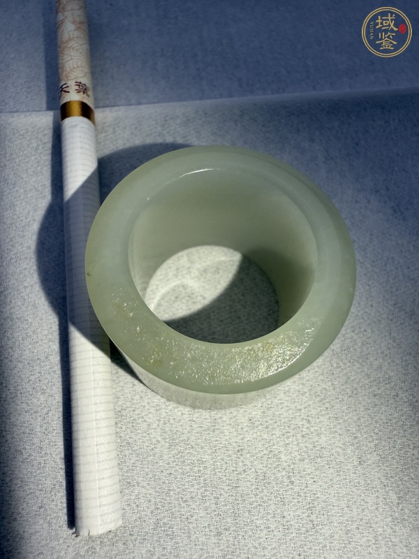 古玩玉器和田玉扳指真品鑒賞圖