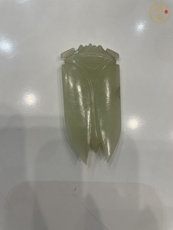 古玩狹義和田玉籽料蟬真品鑒賞圖