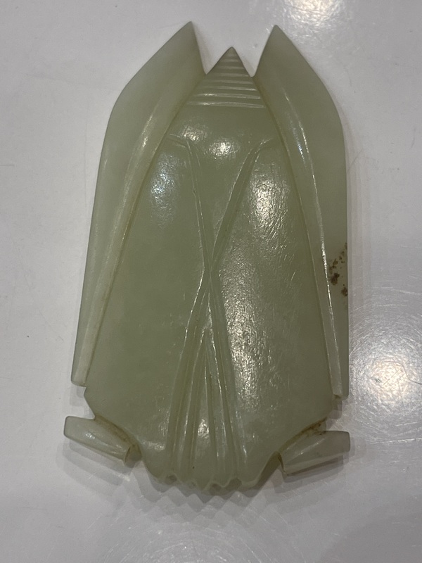 古玩玉器狹義和田玉籽料蟬拍賣，當(dāng)前價(jià)格1500元