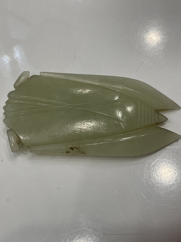 古玩玉器狹義和田玉籽料蟬拍賣，當(dāng)前價(jià)格1500元
