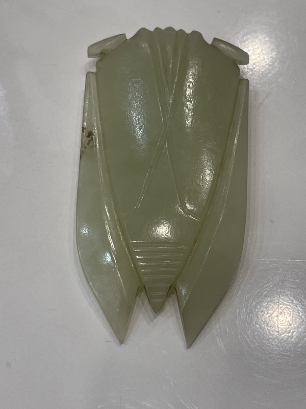 古玩玉器狹義和田玉籽料蟬拍賣，當(dāng)前價(jià)格1500元