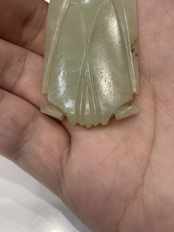 古玩玉器狹義和田玉籽料蟬拍賣，當(dāng)前價(jià)格1500元