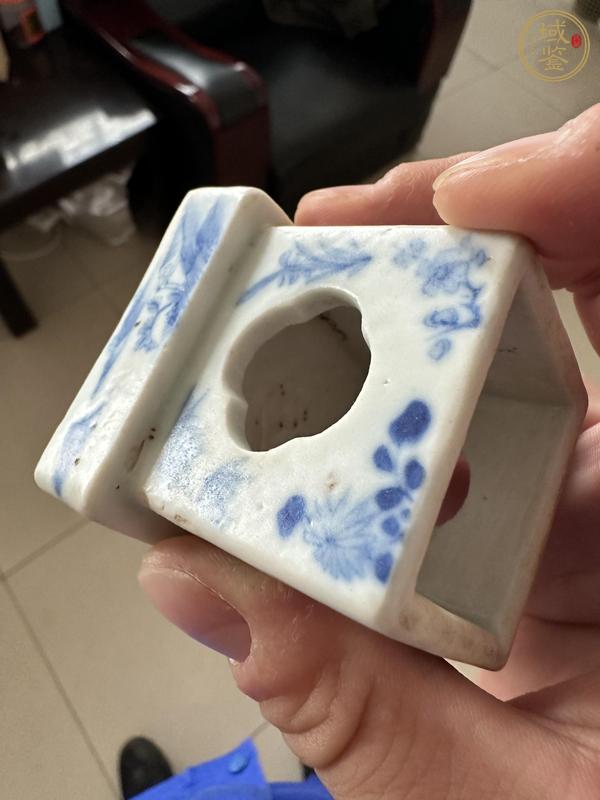 古玩陶瓷青花蓋置真品鑒賞圖