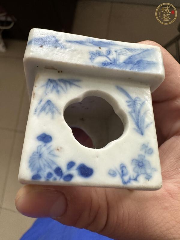 古玩陶瓷青花蓋置真品鑒賞圖