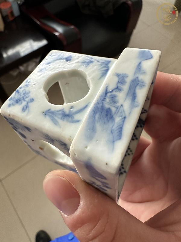 古玩陶瓷青花蓋置真品鑒賞圖