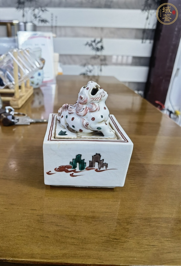 古玩陶瓷民國(guó)五彩香薰真品鑒賞圖