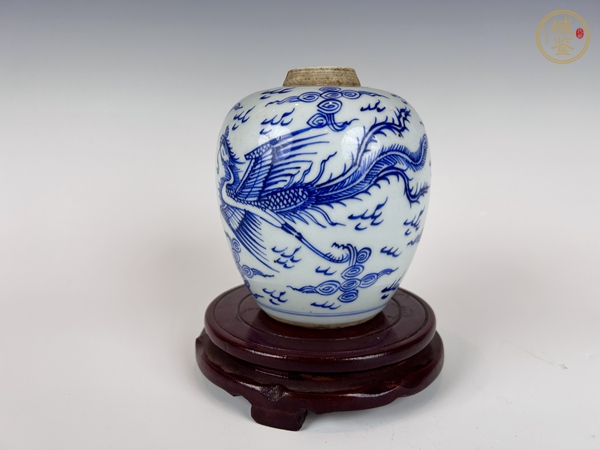 古玩清雍正 · 青花鳳紋罐真品鑒賞圖