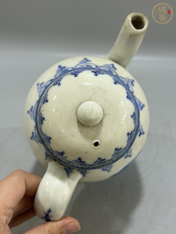 古玩陶瓷民國(guó)青花茶壺真品鑒賞圖