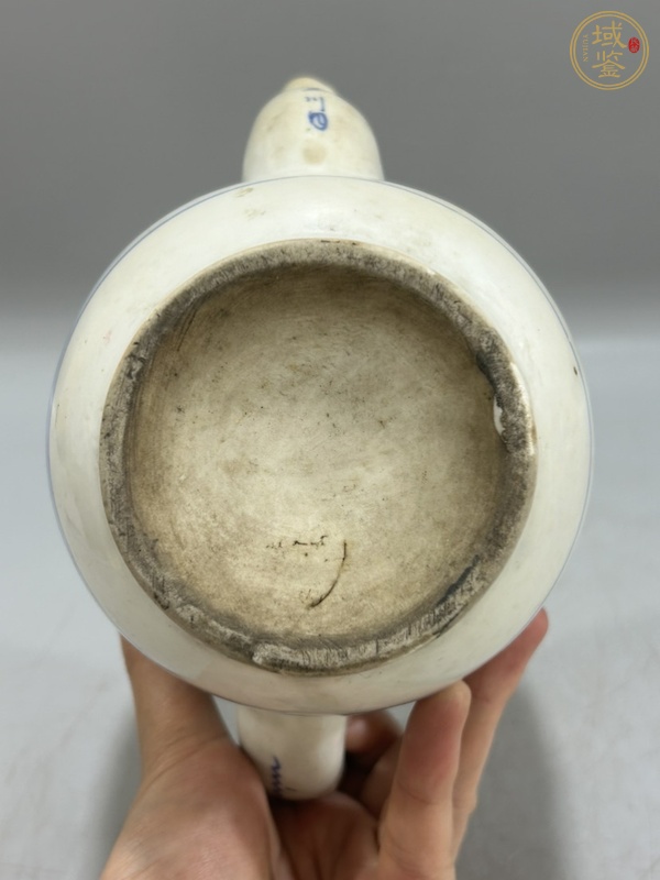 古玩陶瓷民國青花茶壺真品鑒賞圖