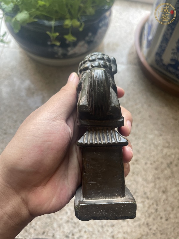 古玩玉器石雕“獅子”擺件真品鑒賞圖